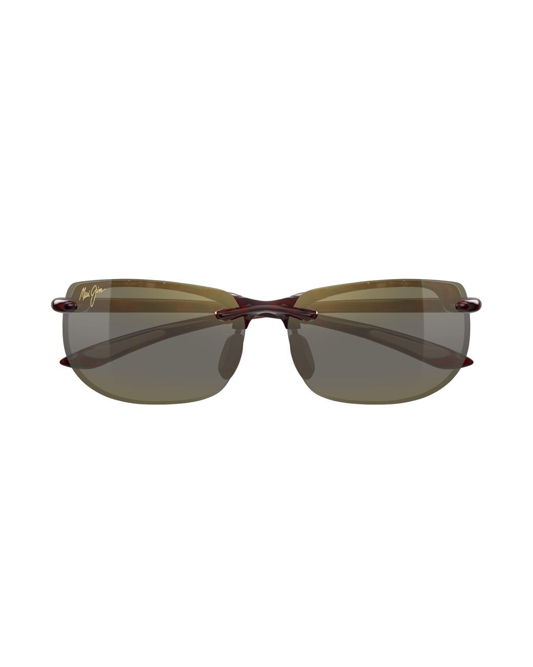 Maui Jim Black Mj0412S 002 Occhiali Da Sole Iniettato Bronzo Squadrata