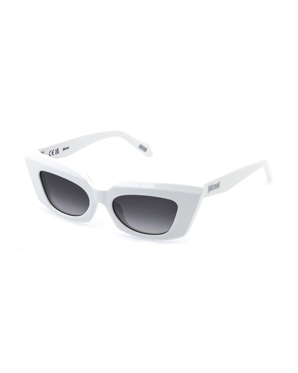 Just Cavalli Black Sjc176 847 Sunglasses Acetate Smoke Cat Eye Normal Nuanced