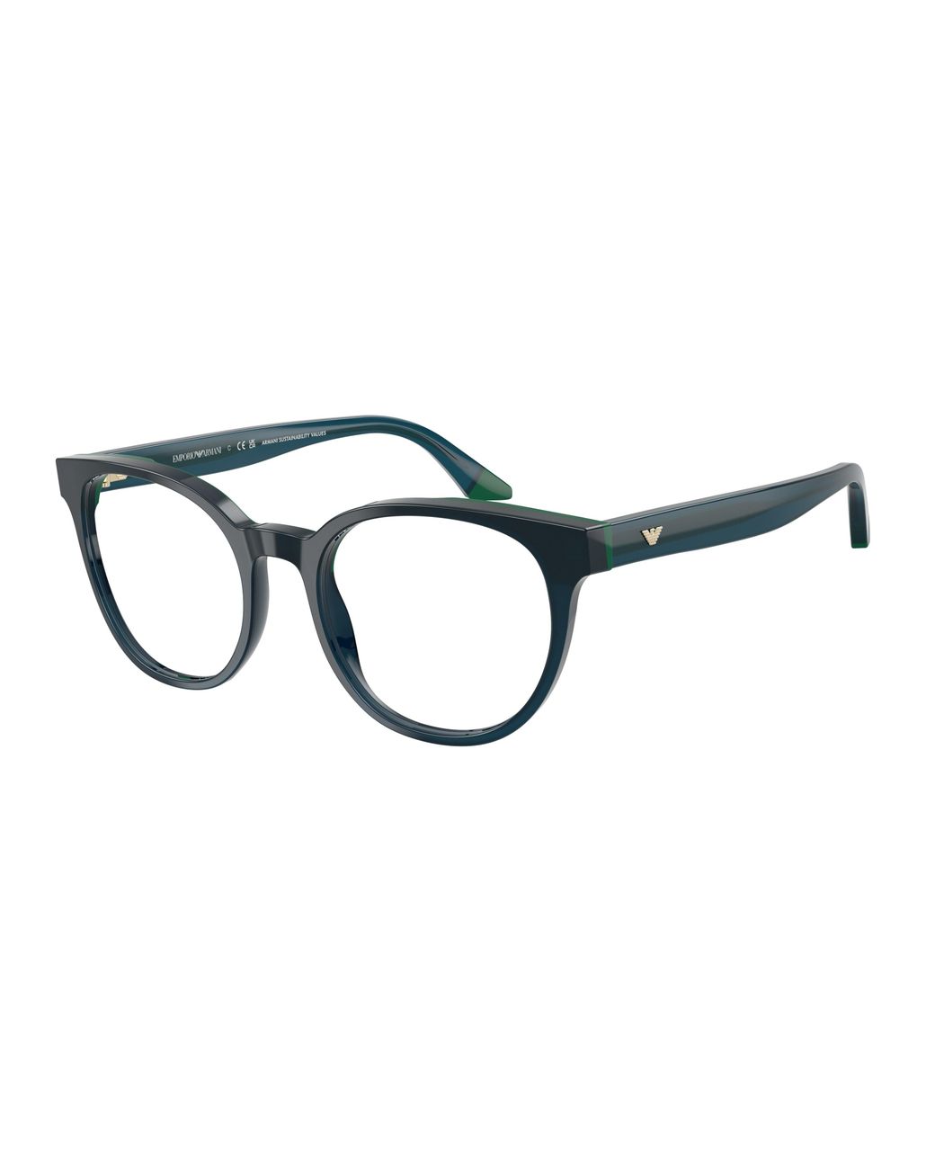 Emporio Armani Black Ea3274 6313 Optical Frames Acetate Round Normal
