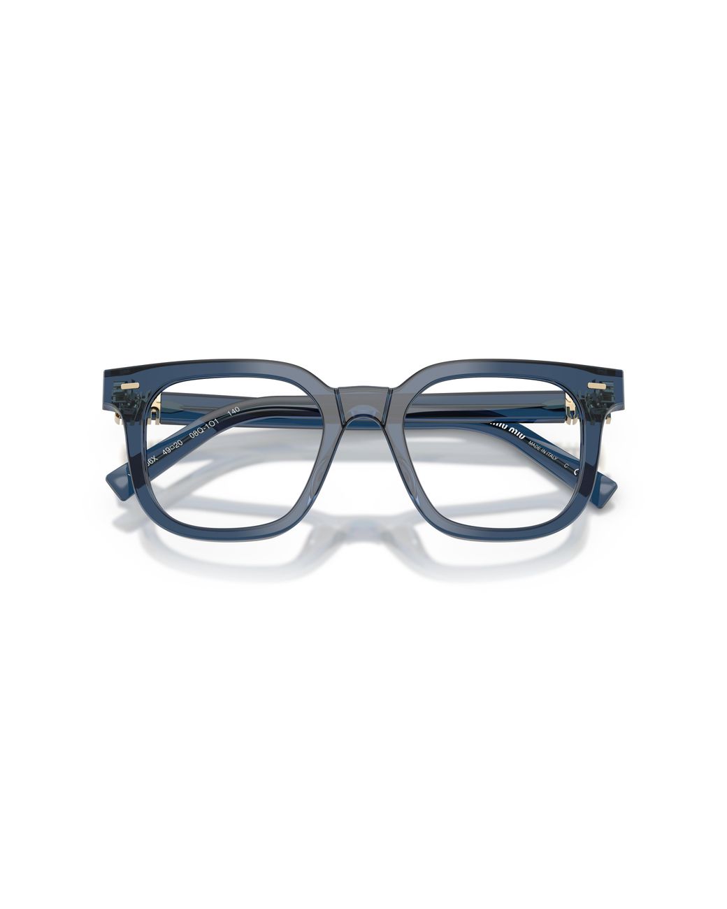 Miu Miu Black Mu 06Xv 08Q1O1 Optical Frames Acetate Squared Normal