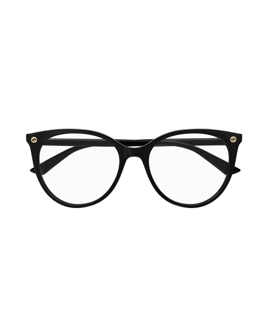 Gucci Black Gg1996O 001 Optical Frames Acetate Transparent Round