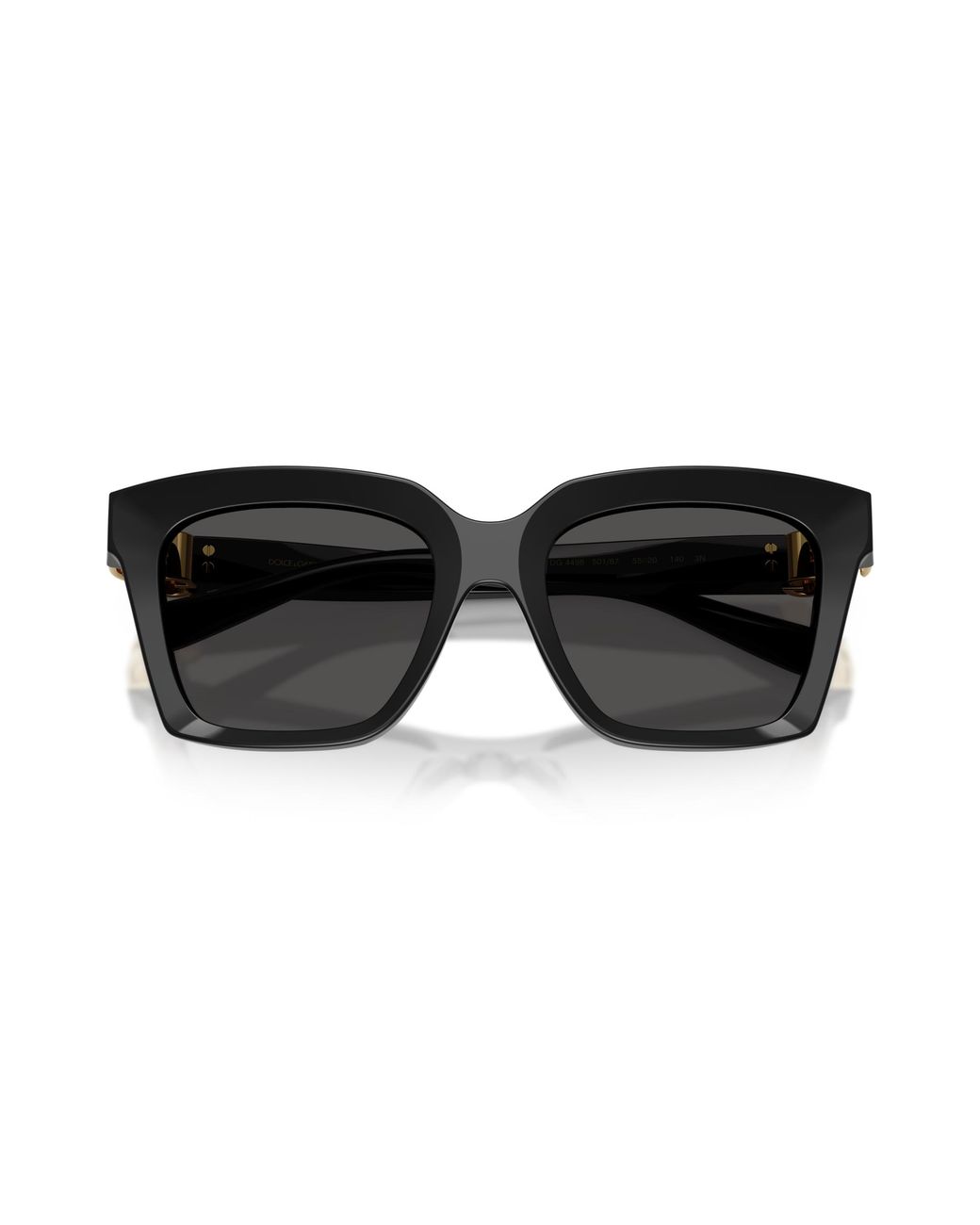 Dolce & Gabbana Black Dg4498 501/87 Sunglasses Acetate Squared Normal