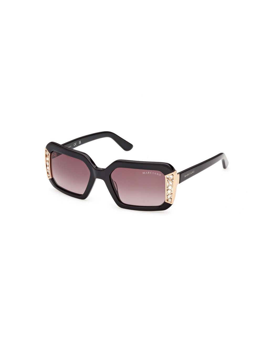 Guess Black Gm00042 01F Sunglasses Acetate Geometric Normal