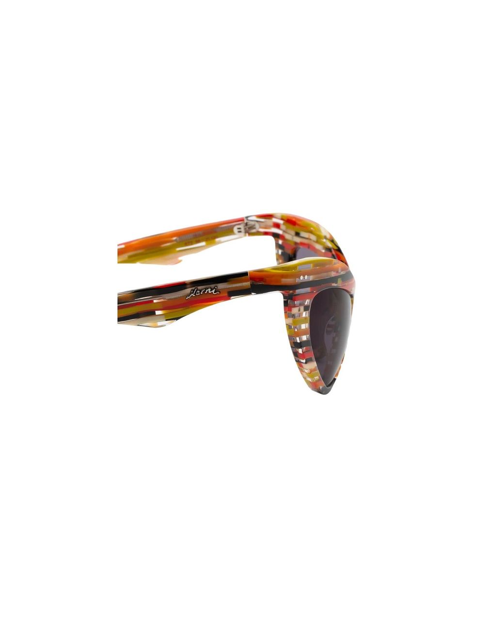 Marni Black 6T2 Holoholona Stripes Sunglasses Acetate Geometric