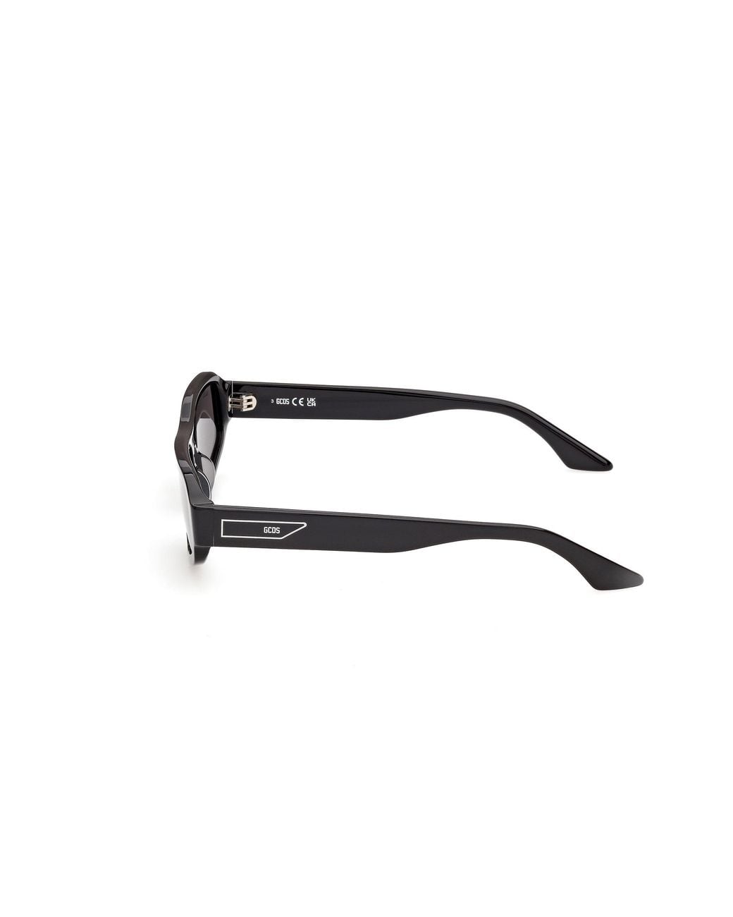 Gcds Black Gd0081 01A Sunglasses Acetate Smoke Squared Normal