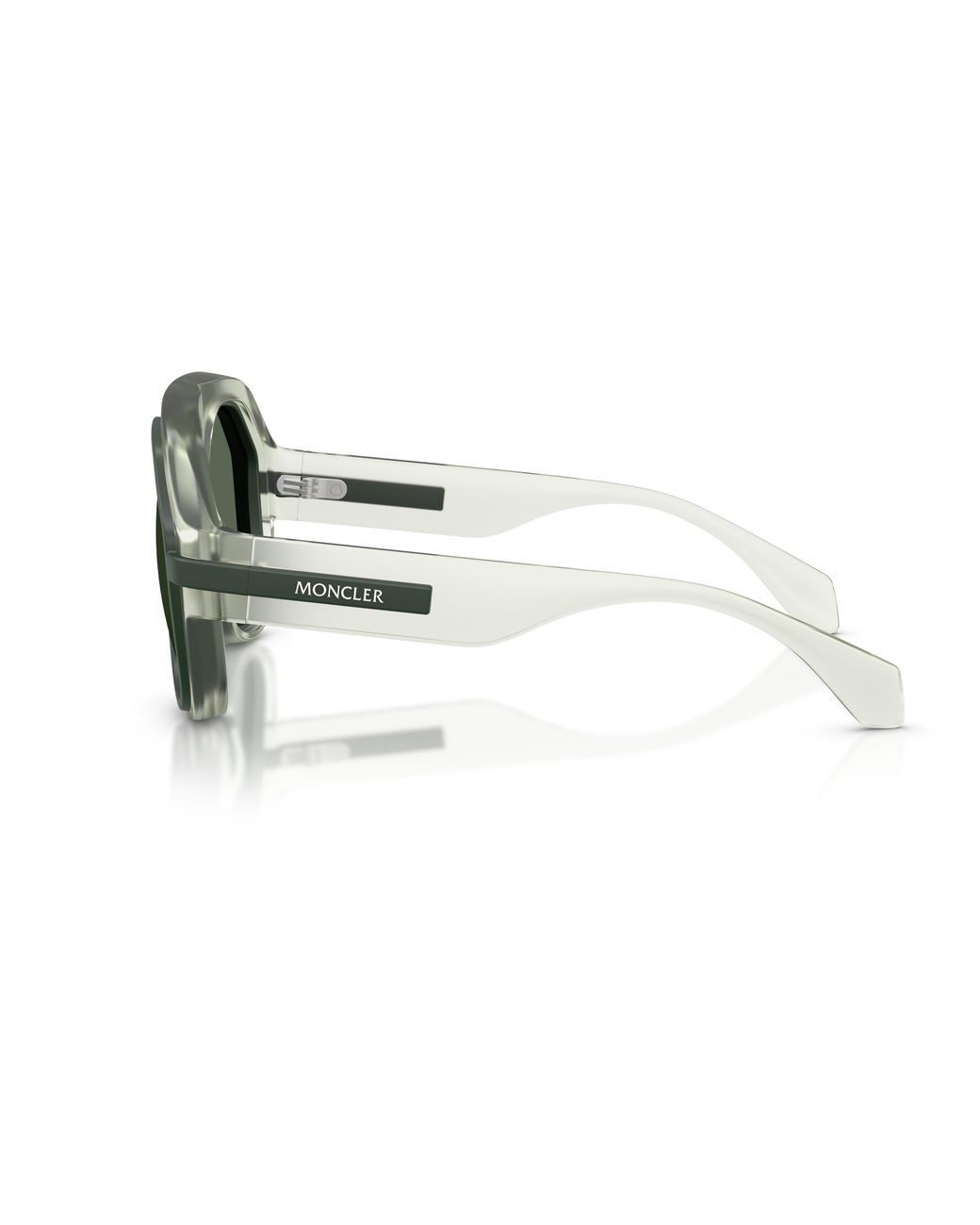 Moncler Green Me8012U Fynder 502571 Sunglasses Injected Pilot Normal