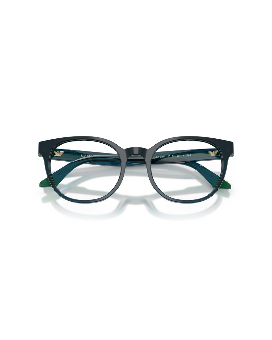 Emporio Armani Black Ea3274 6313 Optical Frames Acetate Round Normal