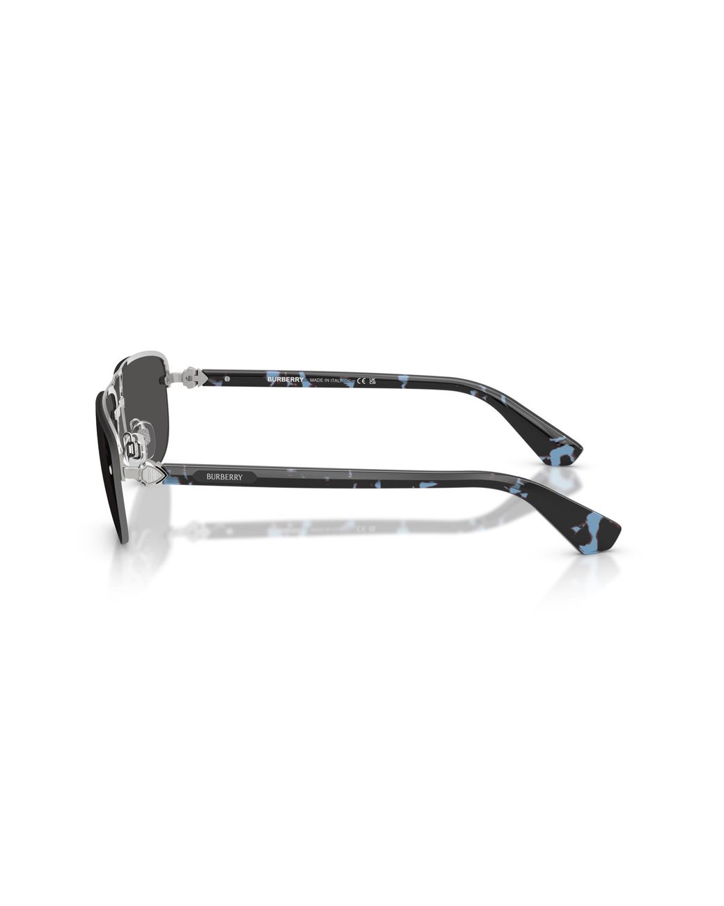 Burberry Black Be3164 100587 Sunglasses Metal Geometric Normal for men