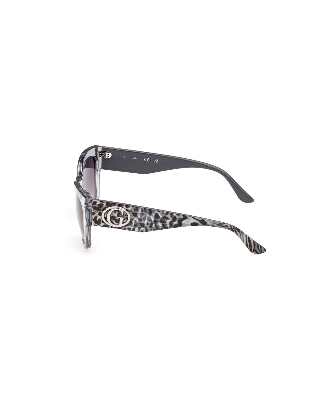 Guess Black Gu00363 20B Sunglasses Injected Smoke Squared Normal