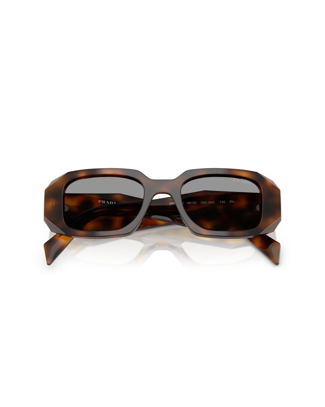 Prada Black Pr 17Ws 20D50Q Sunglasses Acetate Squared Normal