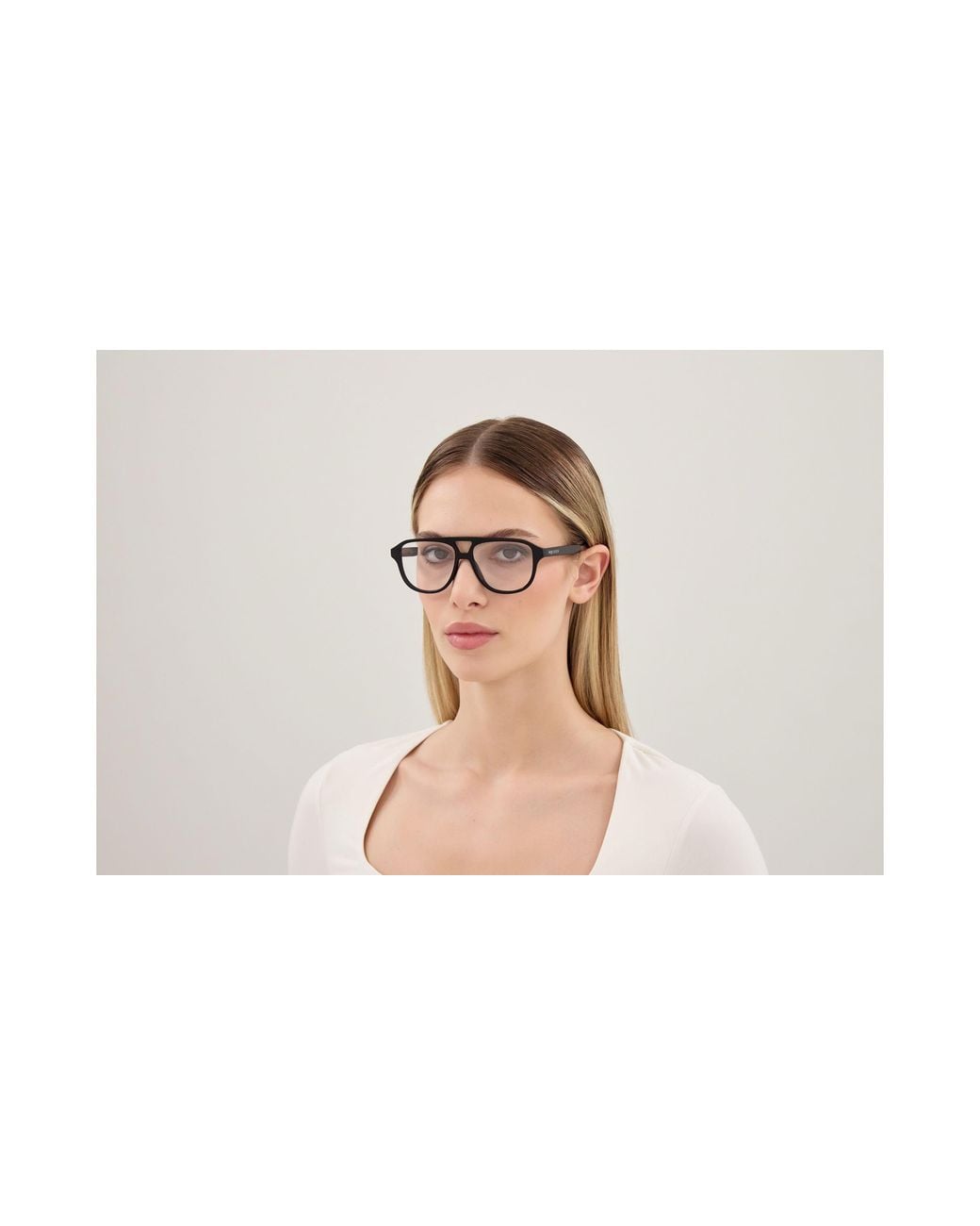 McQueen Black Am0574O 001 Optical Frames Acetate Transparent Pilot