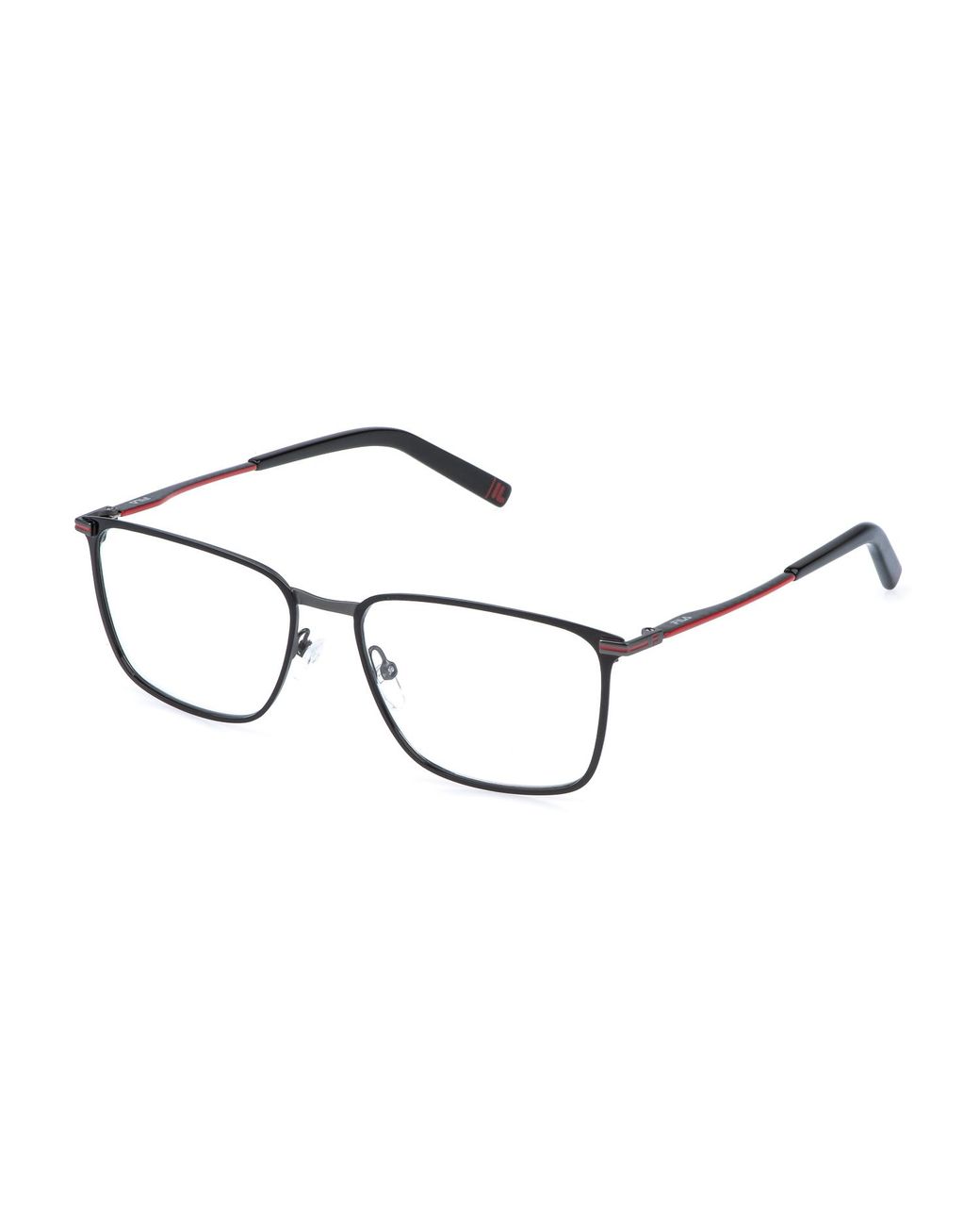 Fila Black Vfi994 627 Optical Frames Metal Squared for men