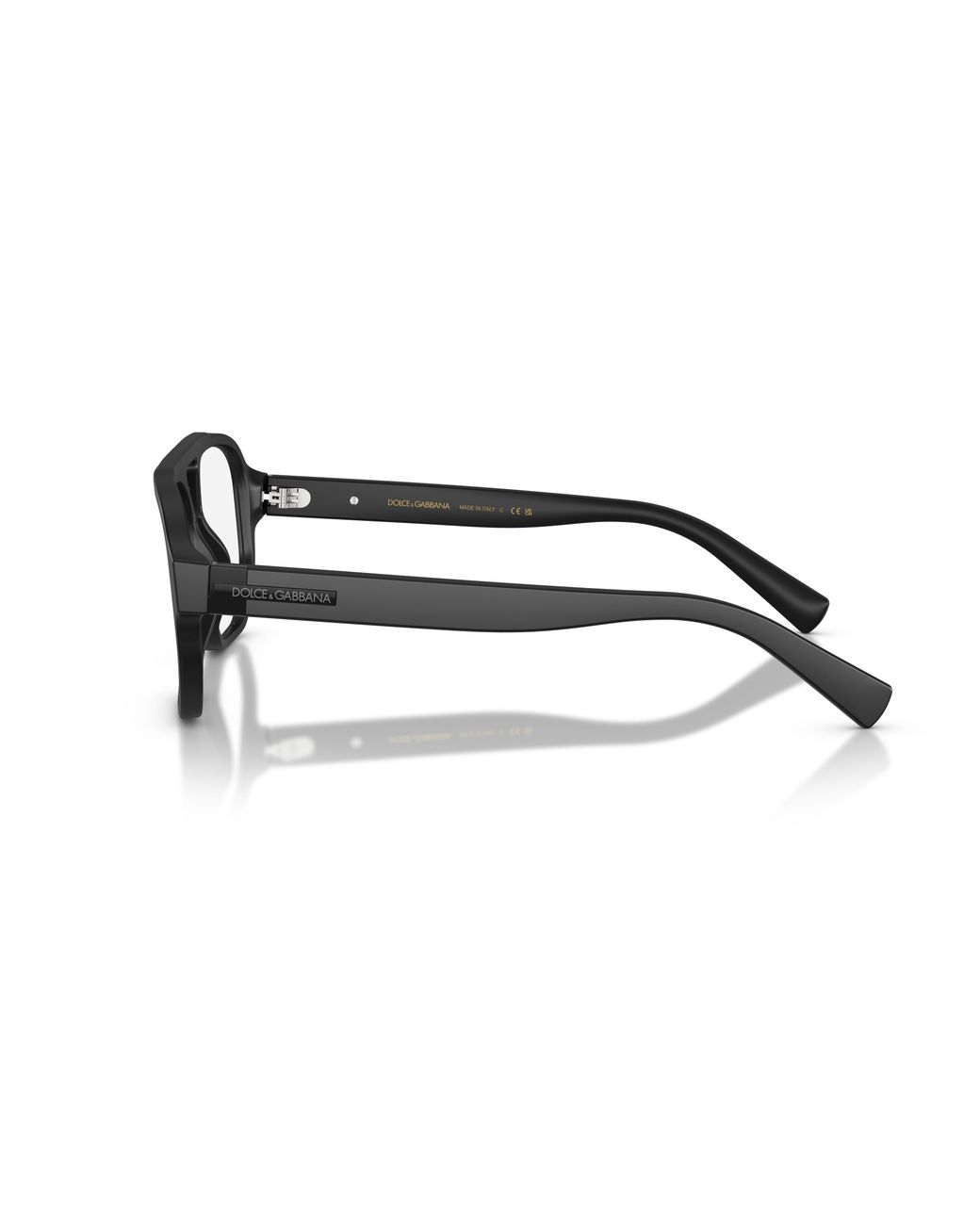 Dolce & Gabbana Black Dg3447 2525 Optical Frames Acetate Transparent Pilot Normal for men