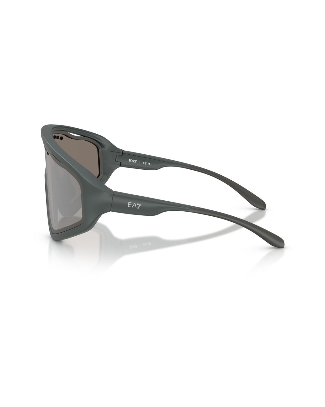 Moncler Black Q74005 65036G Sunglasses Injected Geometric Mirror for men
