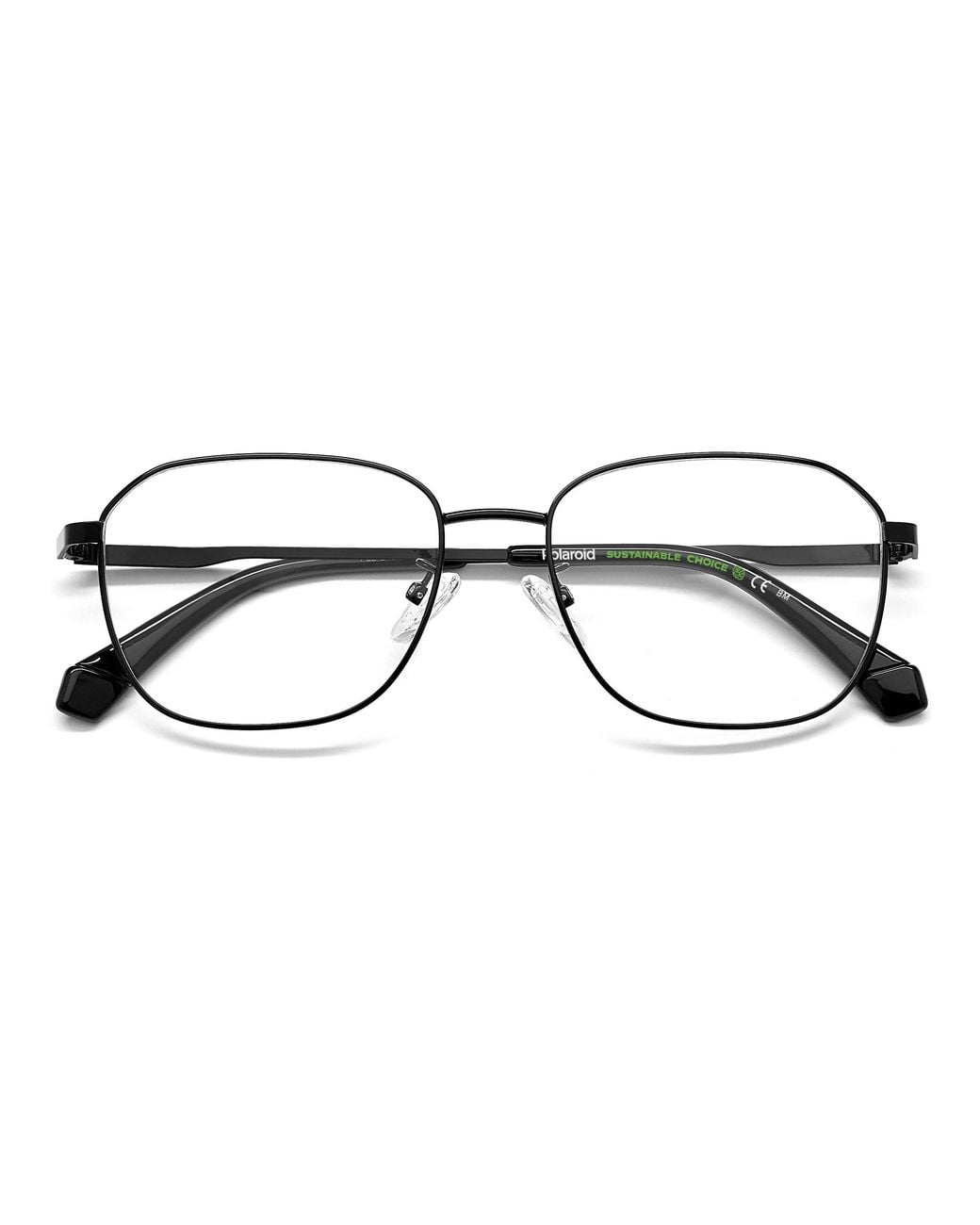Polaroid Black Pld D454/G 807 Optical Frames Metal Squared for men