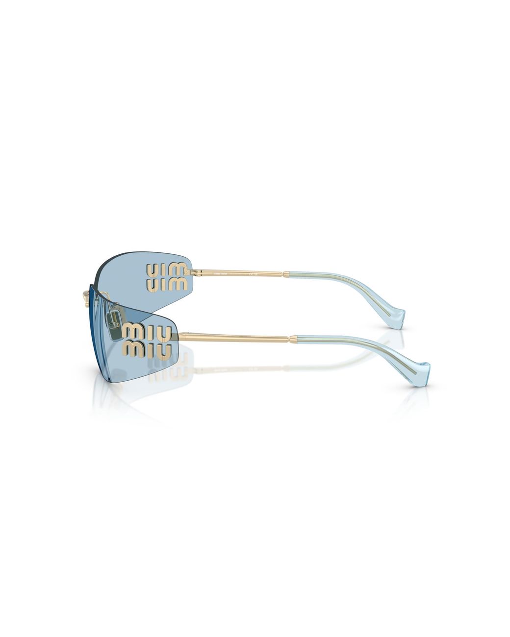 Miu Miu Black Mu A51S Zvn10P Sunglasses Metal Squared Normal