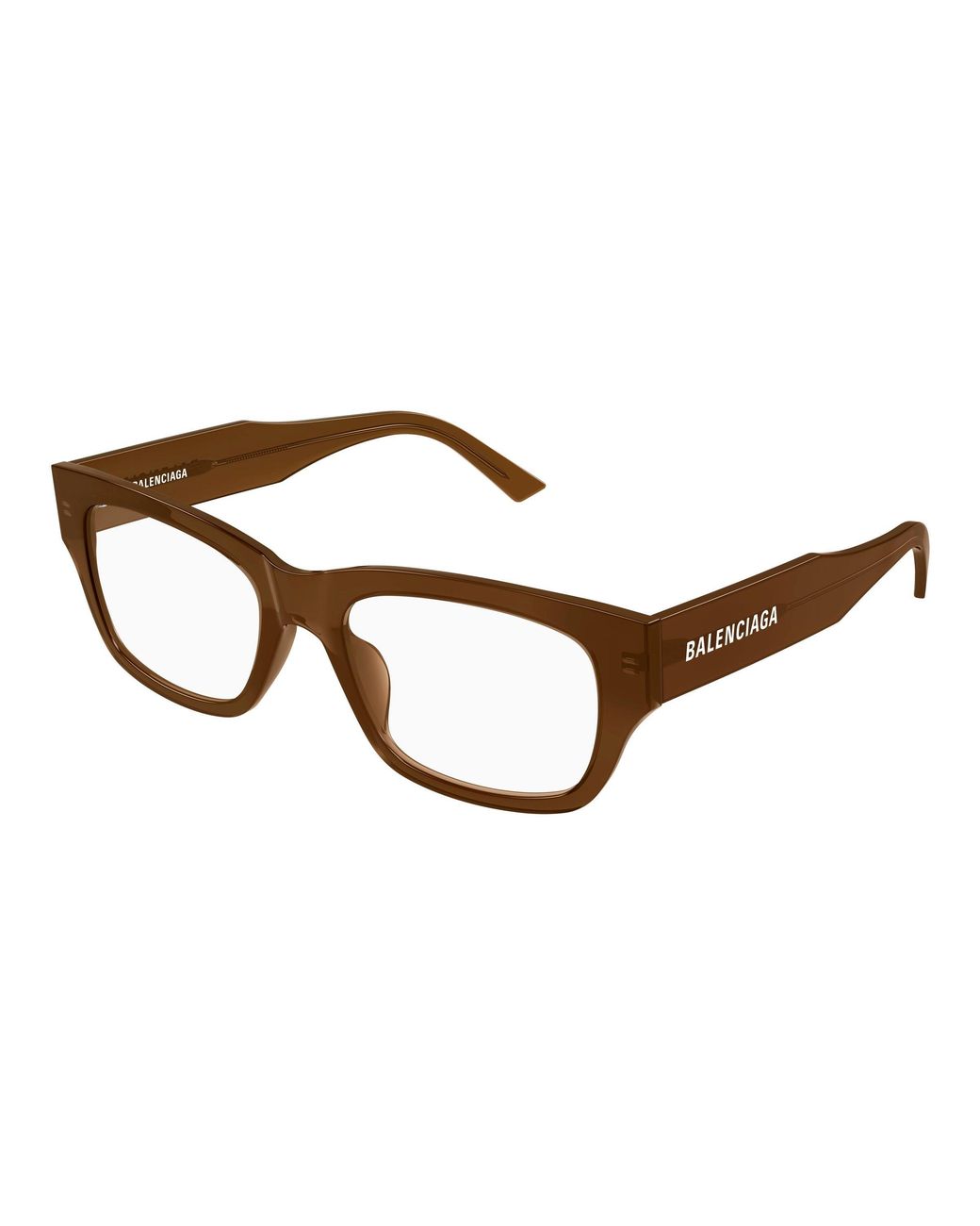 Balenciaga Black Bb0450O 005 Optical Frames Acetate Transparent Squared for men