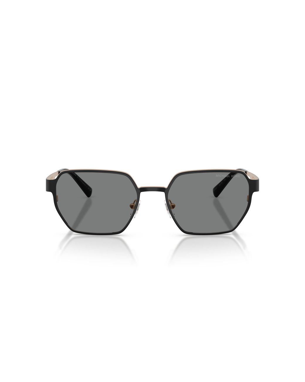 Michael Kors Black Mk1183 Madagascar 100587 Sunglasses Metal Geometric Normal for men