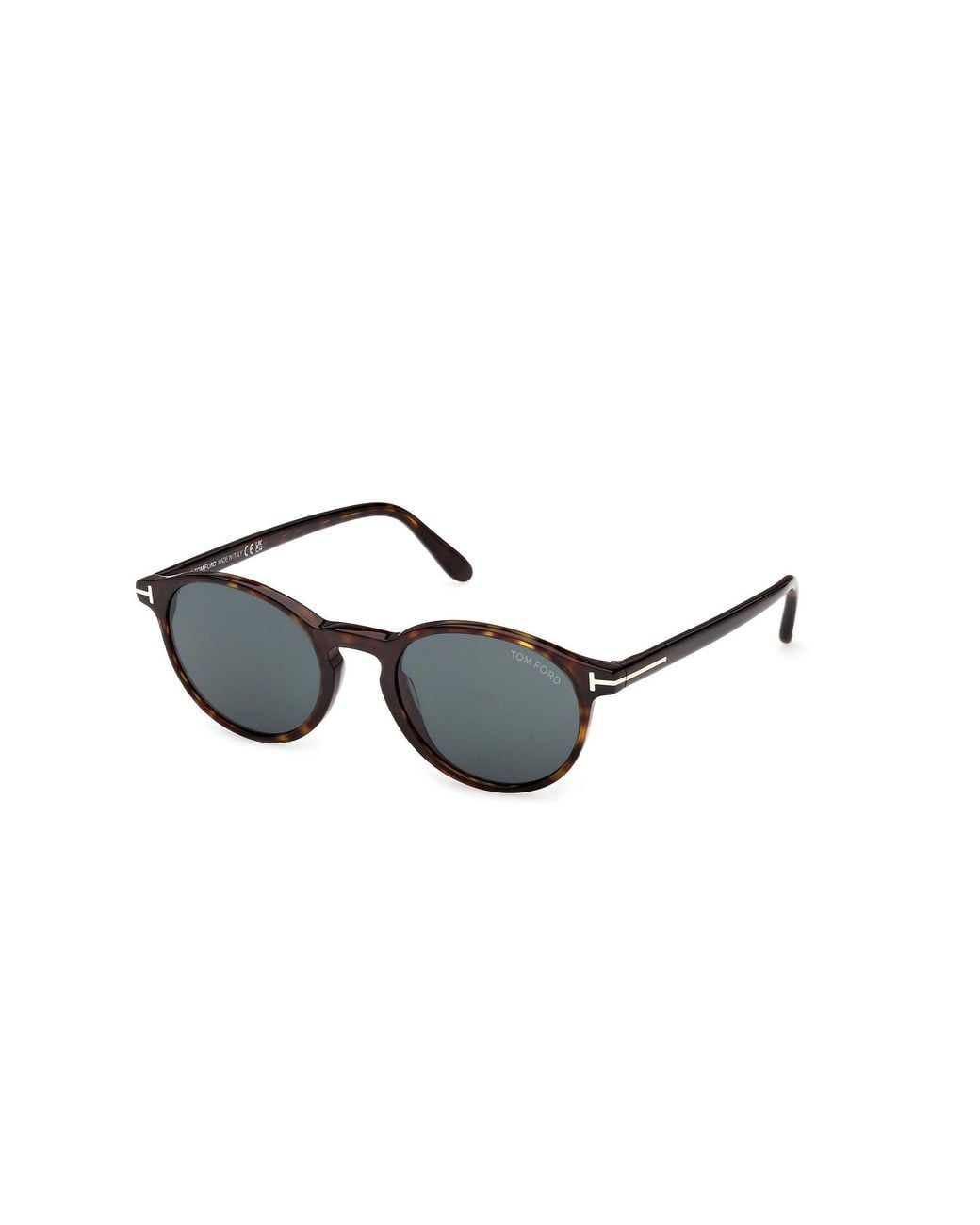 Tom Ford Black Ft1331 Prescott-02 52V Sunglasses Acetate Round Normal for men