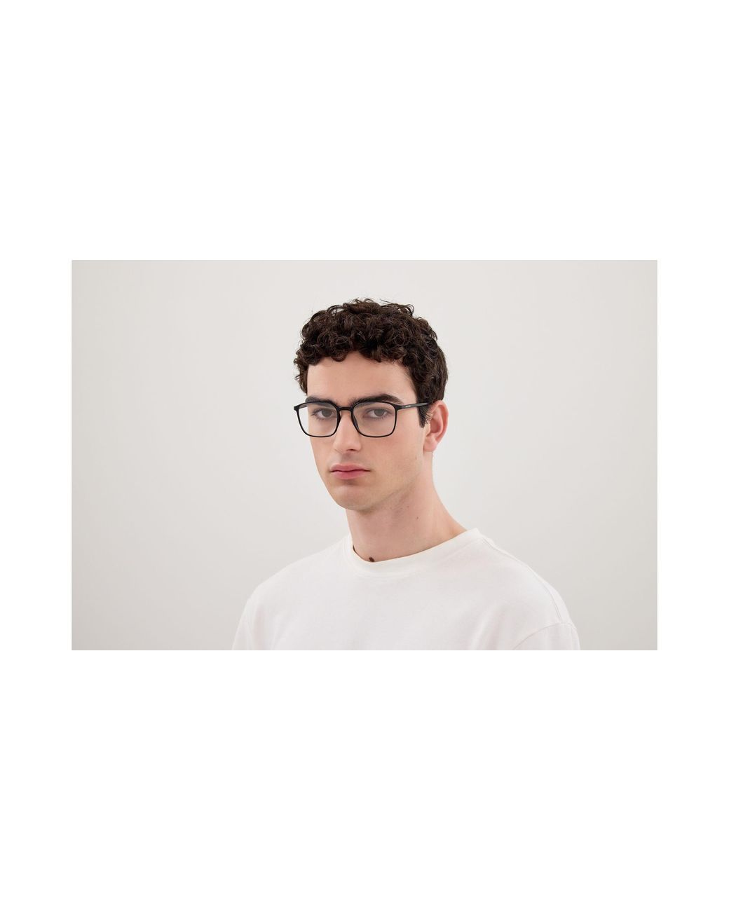 Saint Laurent Black Sl 845 001 Optical Frames Bio-Injected Transparent Squared for men