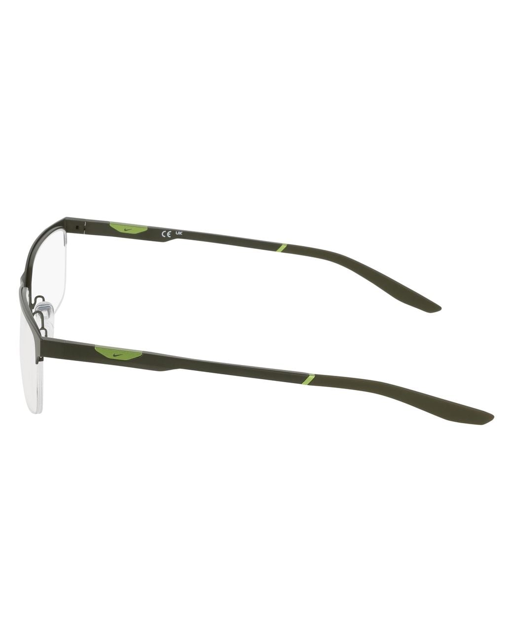 Nike Black 8144 001 Optical Frames Metal Squared Normal for men