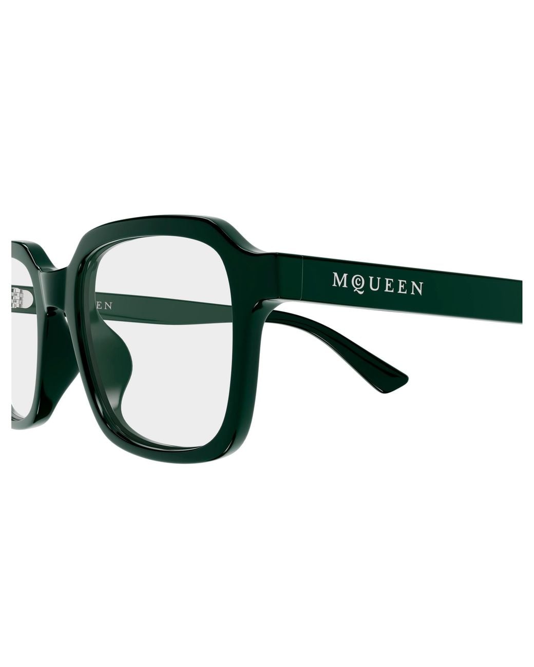 McQueen Black Am0572O 003 Montature Da Vista Acetato Trasparente Squadrata