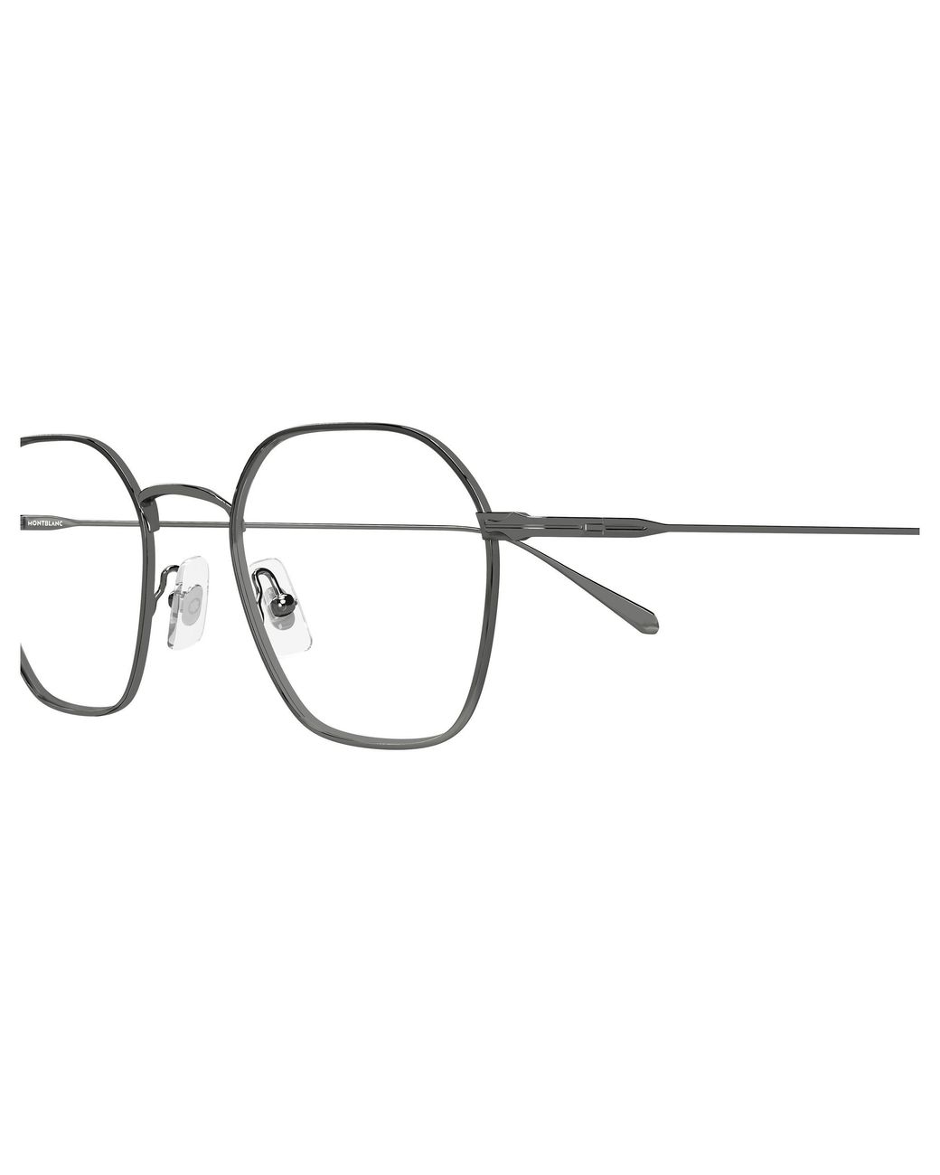 Montblanc Black Mb0472O 003 Optical Frames Metal Transparent Geometric for men