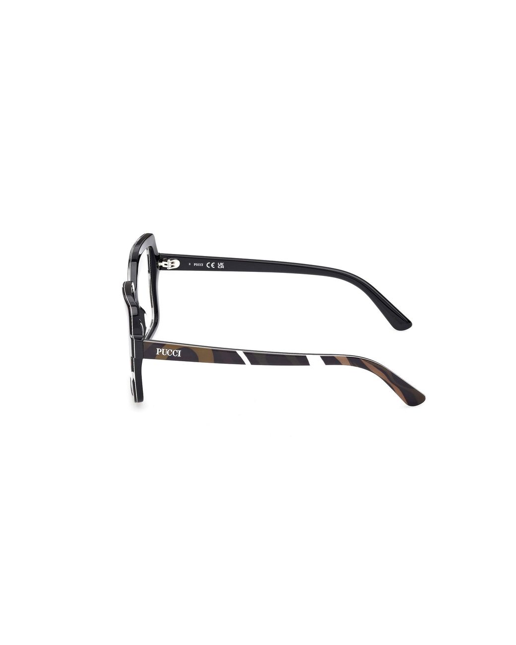 Emilio Pucci Black Ep5265 99 Optical Frames Acetate Squared Normal