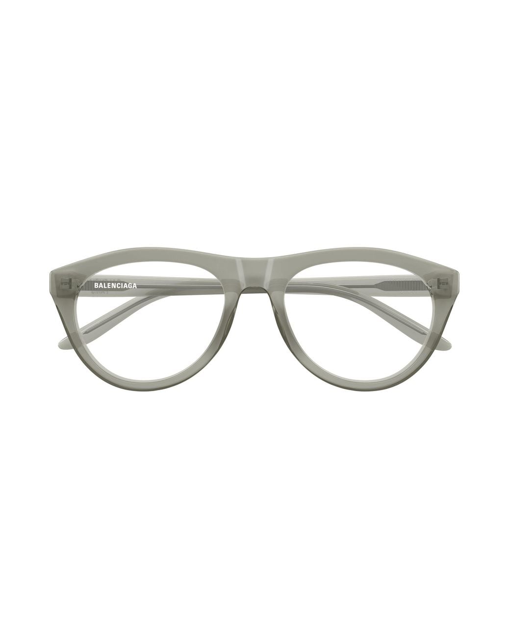 Balenciaga Black Bb0533O 003 Montature Da Vista Acetato Trasparente Pilot