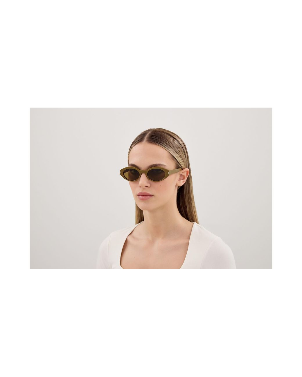 Saint Laurent Black Sl 567 006 Sunglasses Acetate Round