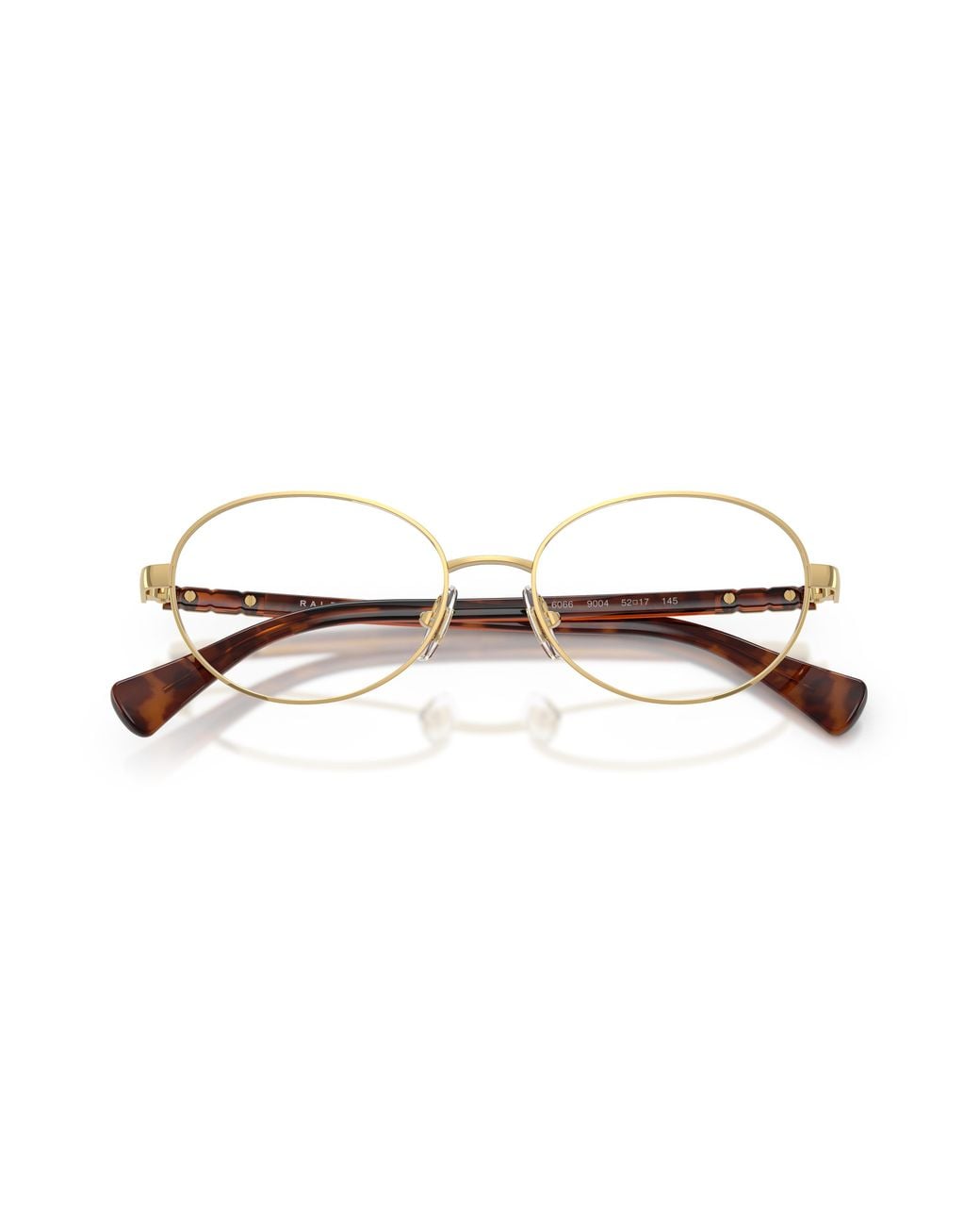 Ralph Lauren Black Ra6066 9004 Optical Frames Metal Transparent Round Normal