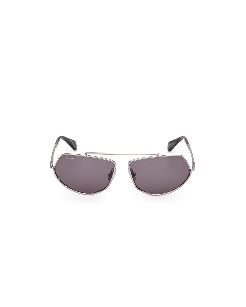 Max Mara Black Mm0165 Joey 14A Sunglasses Metal Smoke Round Normal
