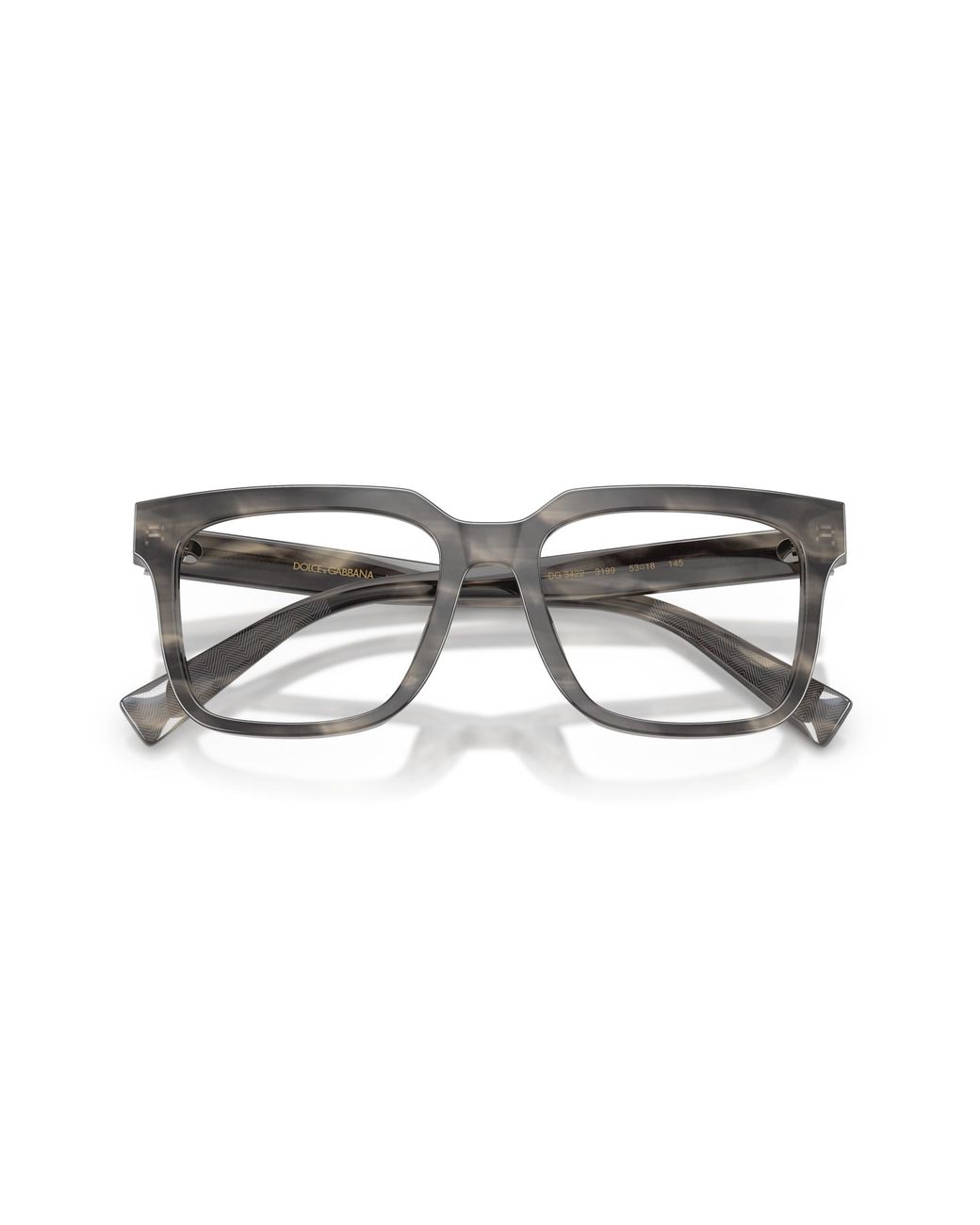 Dolce & Gabbana Black Dg3422 3199 Optical Frames Acetate Squared Normal for men