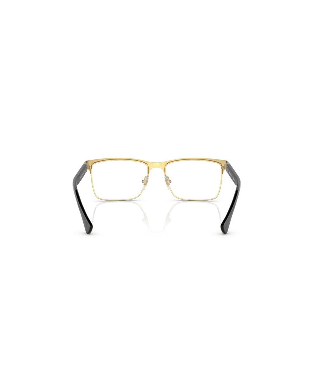 Versace Black Ve1285 1443 Optical Frames Metal Squared Normal for men