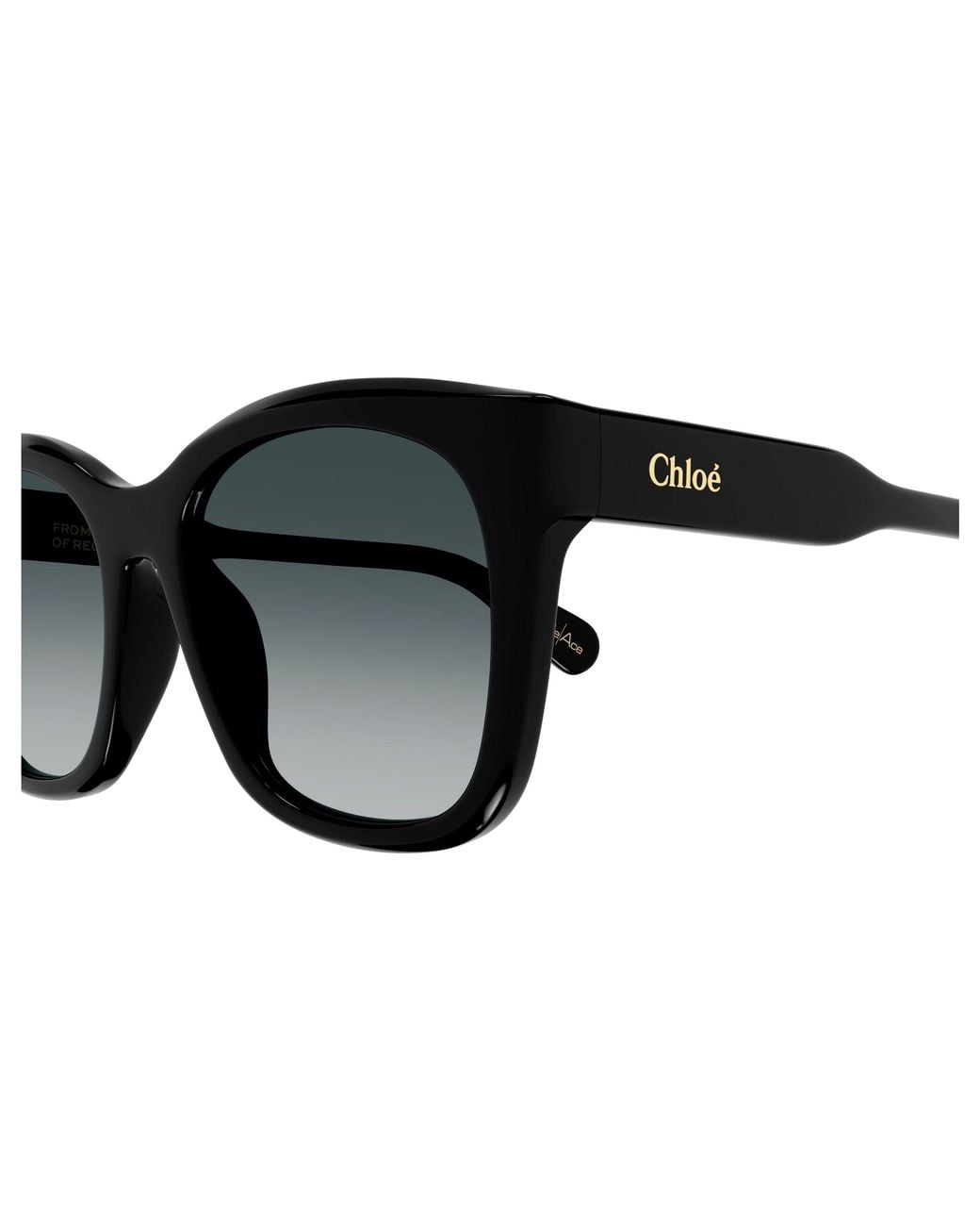 Chloé Black Ch0194Sk 001 Sunglasses Acetate Squared Shaded