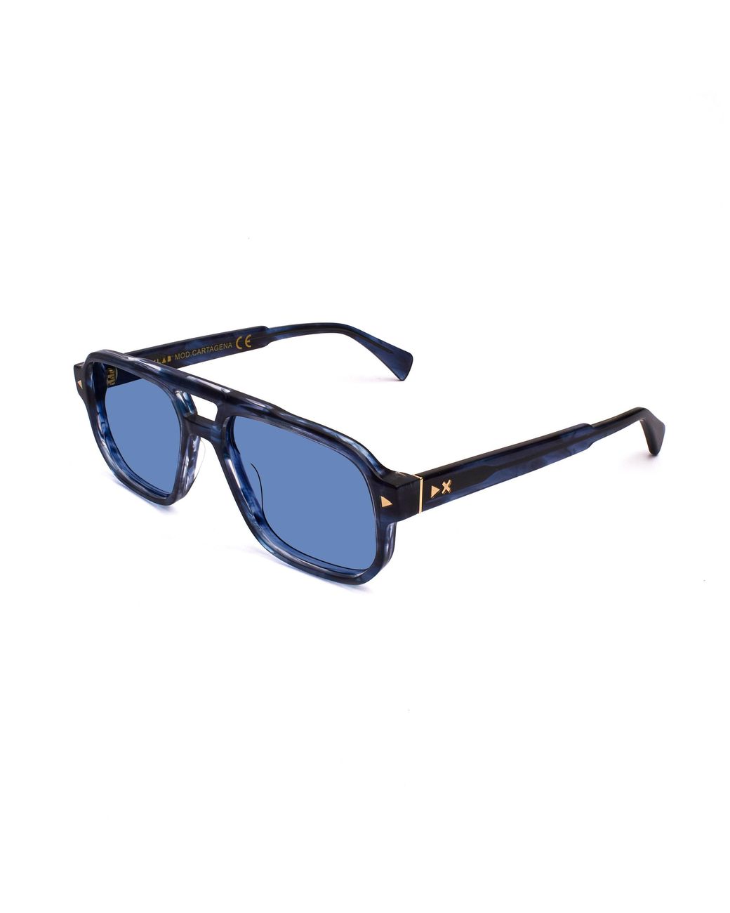 Xlab Blue Cartagena Sunglasses Acetate Squared Polarized
