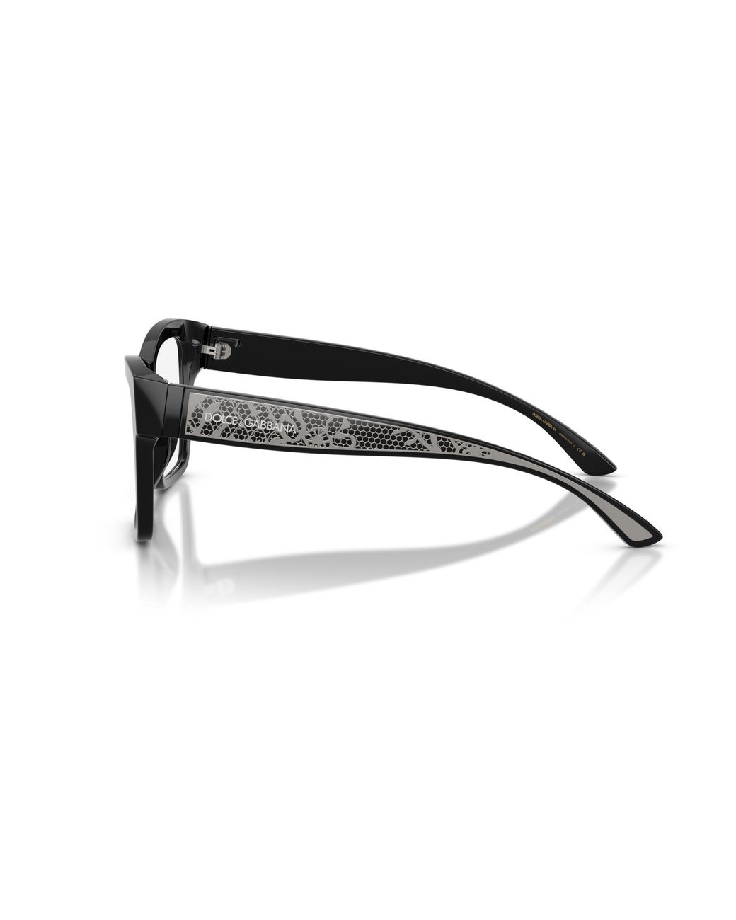 Dolce & Gabbana Black Dg3411 501 Optical Frames Acetate Squared Normal