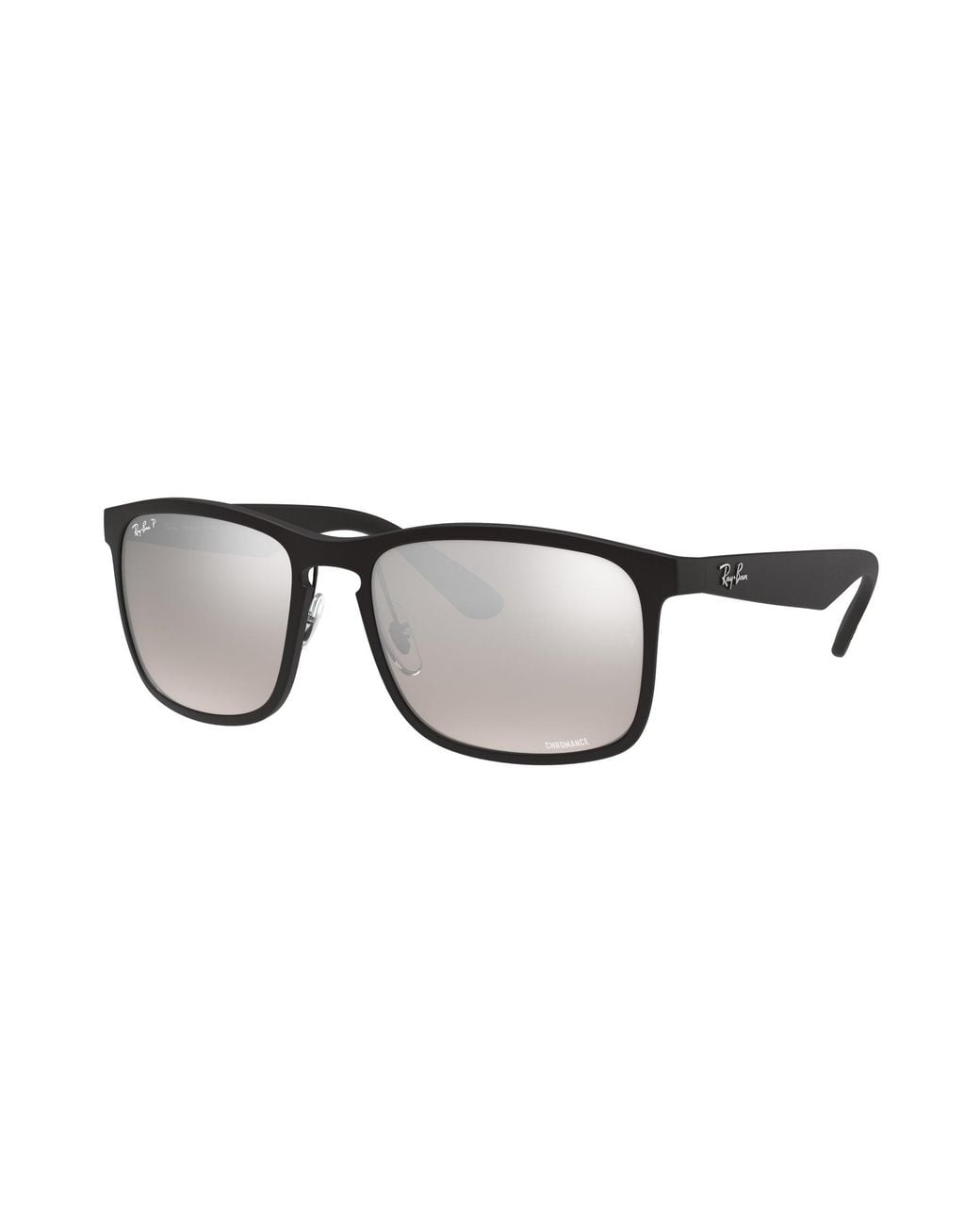 Ray-Ban Black Rb4264 Polarized+ Lenses Sunglasses Frame Silver Lenses Polarized for men