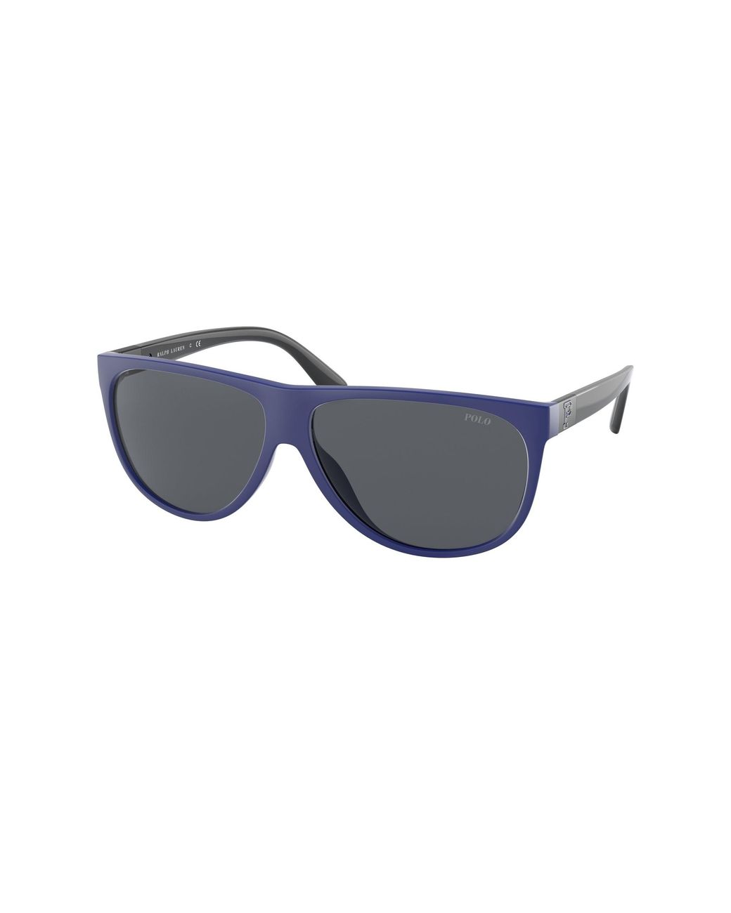 Polo Ralph Lauren Black Ph4174 596287 Sunglasses Injected Pilot Normal for men