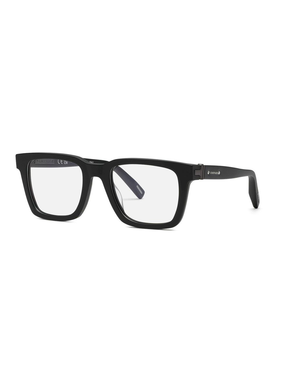 Chopard Black Vch372 703 Optical Frames Acetate Squared for men