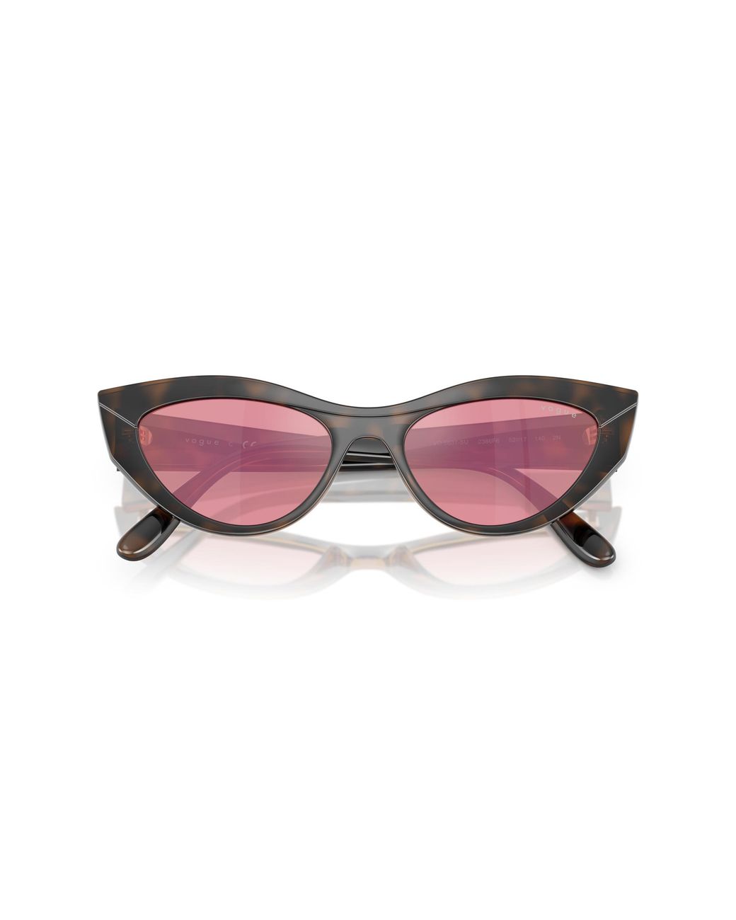 Vogue Eyewear Black Vo5637Su 2386F6 Sunglasses Nylon Cat Eye Mirrored