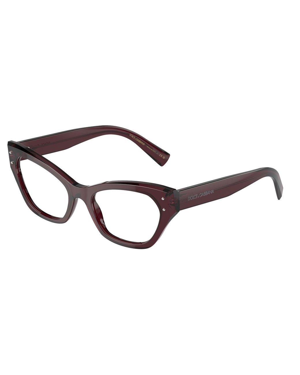 Dolce & Gabbana Black Dg3385 3045 Optical Frames Acetate Transparent Cat Eye Normal