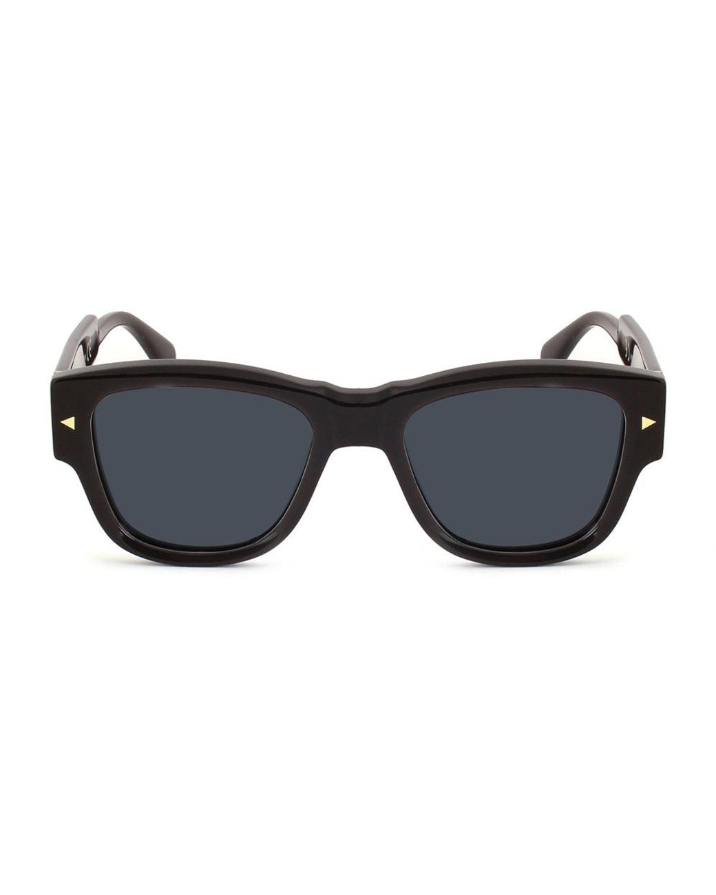 Xlab Black Luzon Sunglasses Acetate Light Squared Normal Shaded