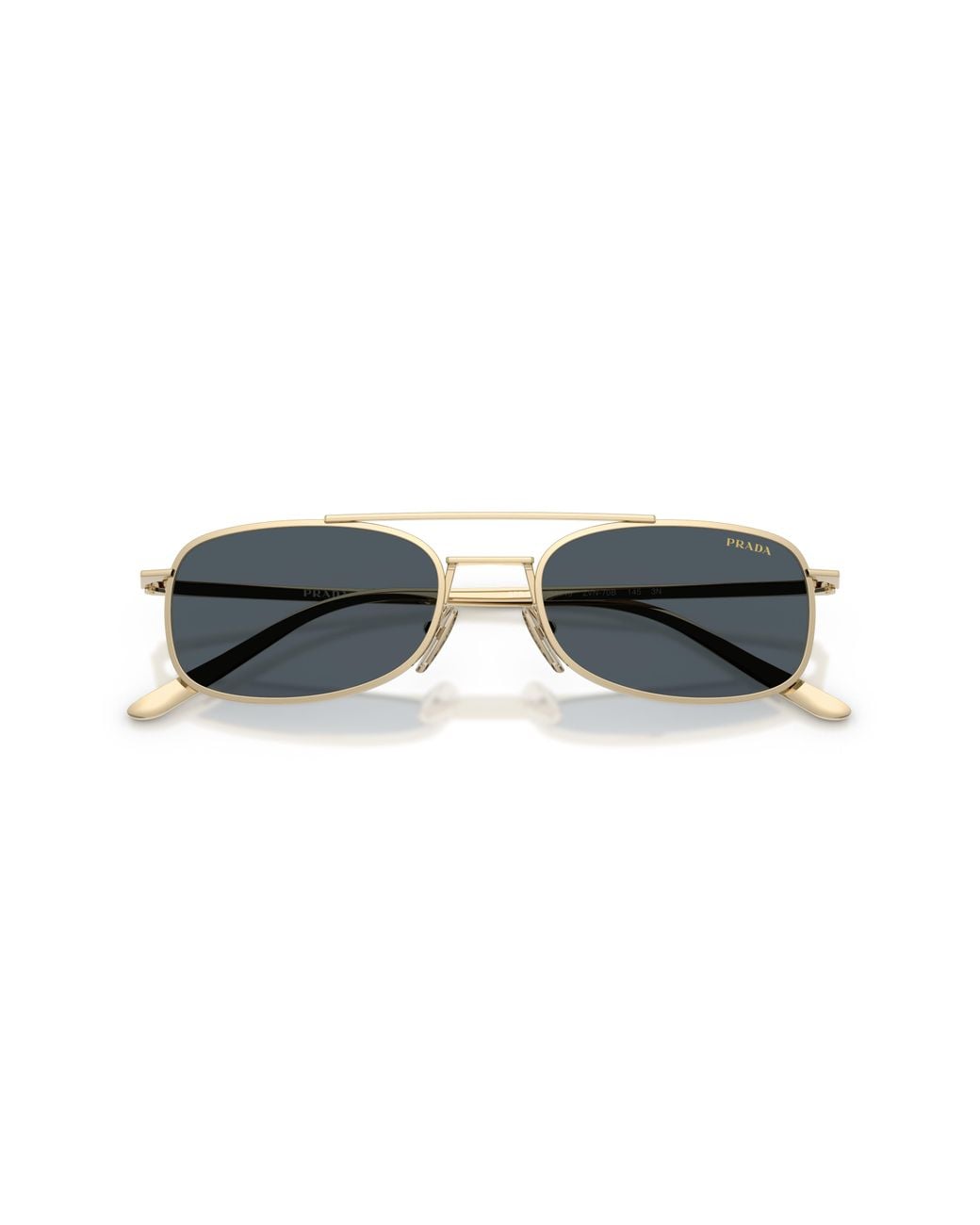 Prada Black Pr D59S Zvn70B Sunglasses Metal Pillow Normal for men