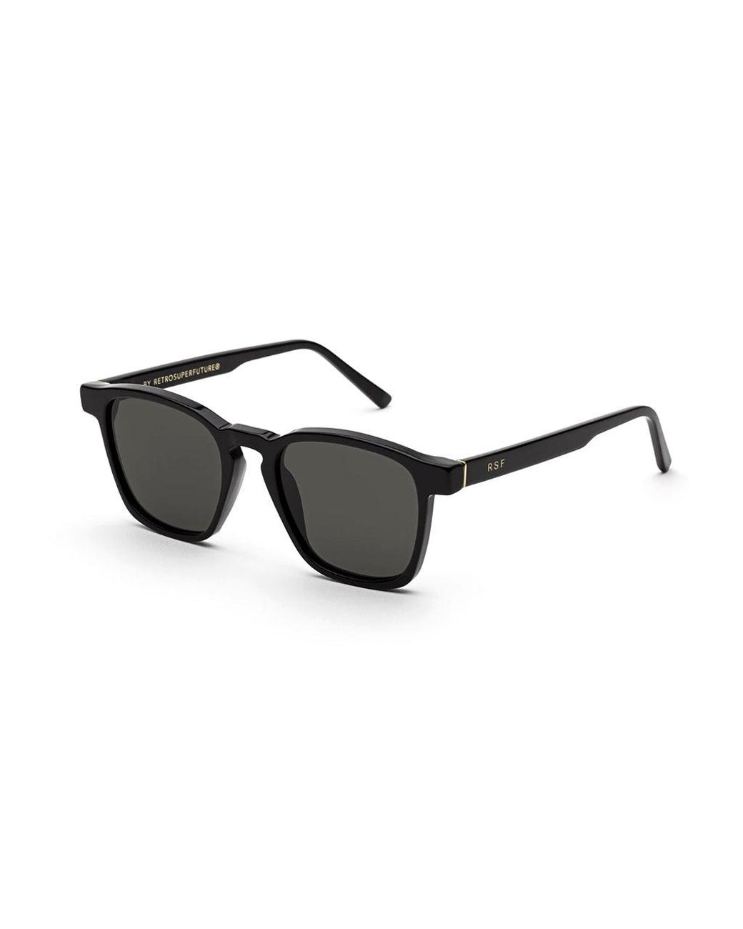 Retrosuperfuture Black 4F3 Unico Sunglasses Acetate Squared