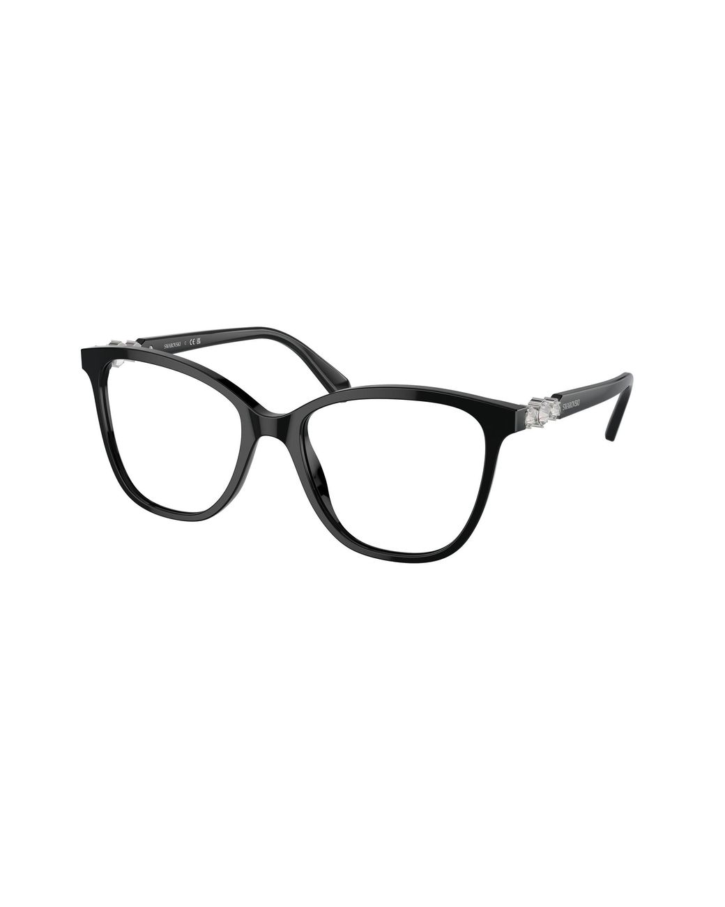 Swarovski Black Sk2020 1001 Optical Frames Acetate Squared Normal