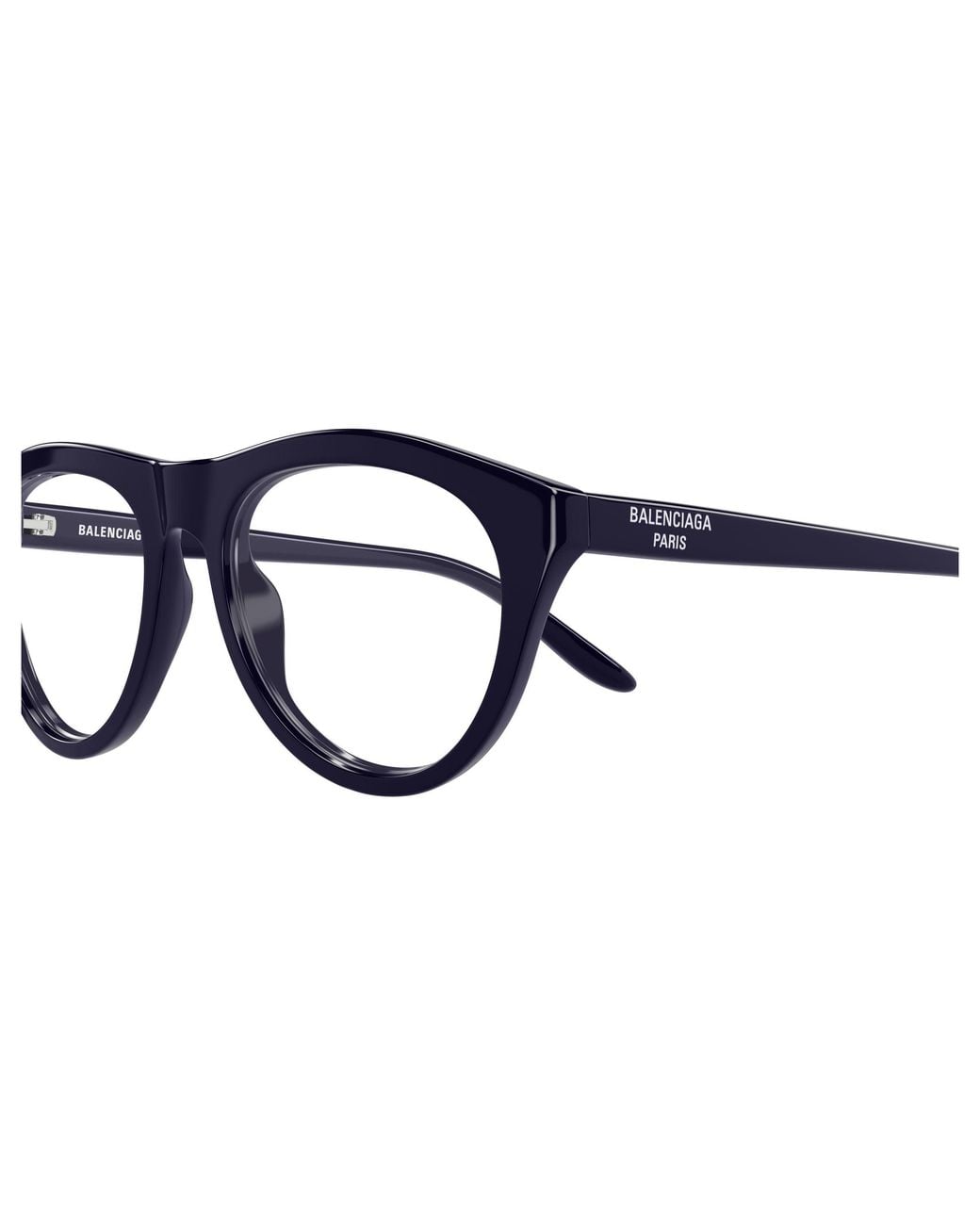 Balenciaga Black Bb0533O 006 Montature Da Vista Acetato Trasparente Pilot