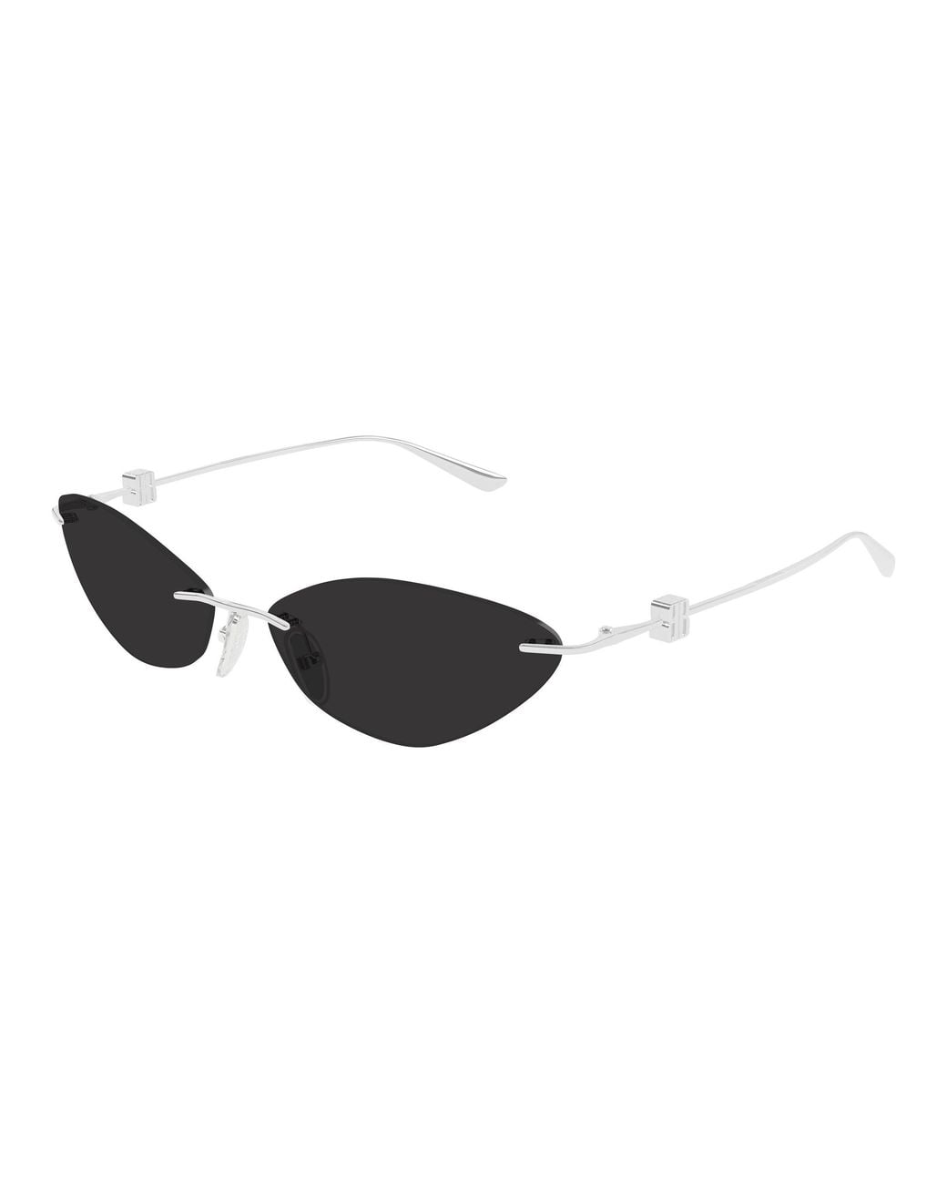 Balenciaga Black Bb0536S 001 Sunglasses Metal Geometric