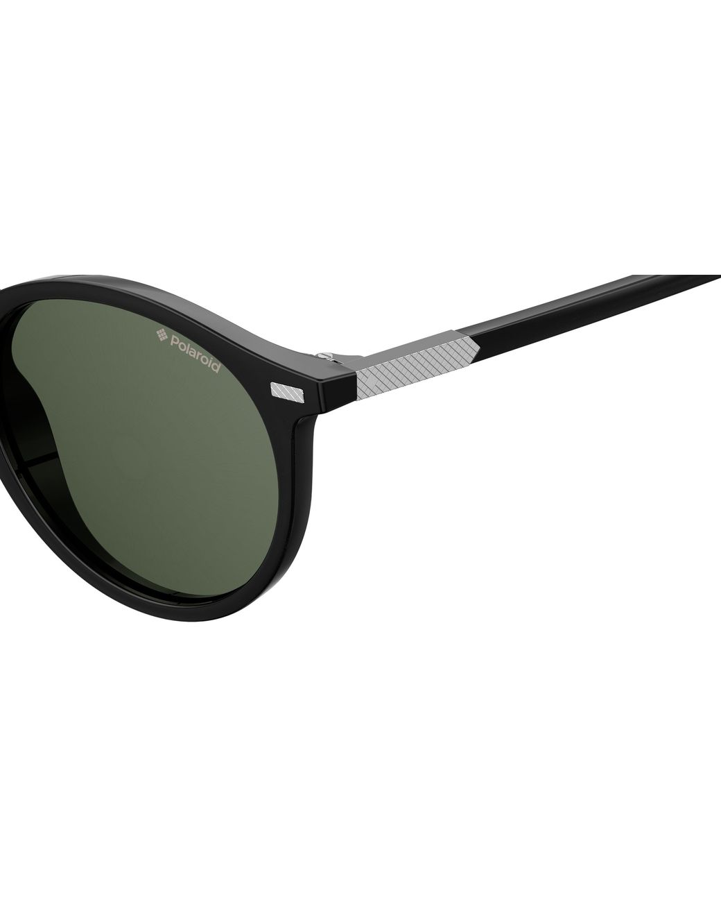 Polaroid Black Pld 2086/S 807/Uc Sunglasses Plastic Round Polarized for men