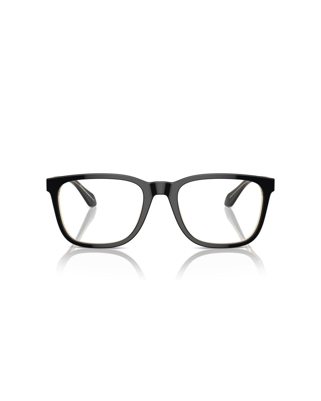 Giorgio Armani Black Ar7255 6087 Optical Frames Acetate Transparent Pillow Normal for men